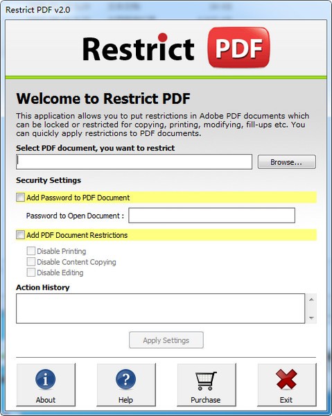 PCVARE Restrict PDF(PDF加密工具)