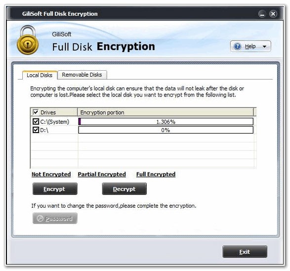 Gilisoft Full Disk Encryption(磁盘加密软件)