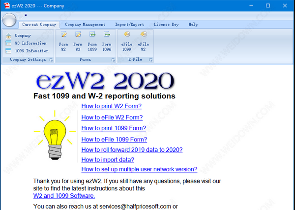 ezW2 2020(表格打印工具)