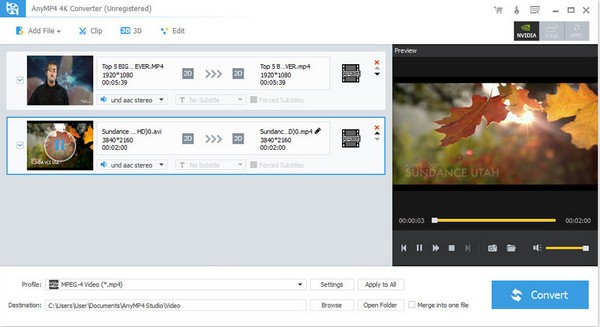 AnyMP4 4K Converter(视频格式转换软件)