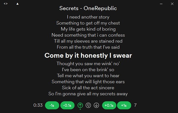 Spotify Lyrics(歌词滚动工具)
