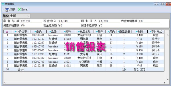 颐讯服装软件