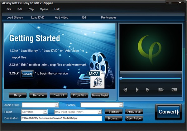 4Easysoft Blu-ray to MKV Ripper(视频转换工具)