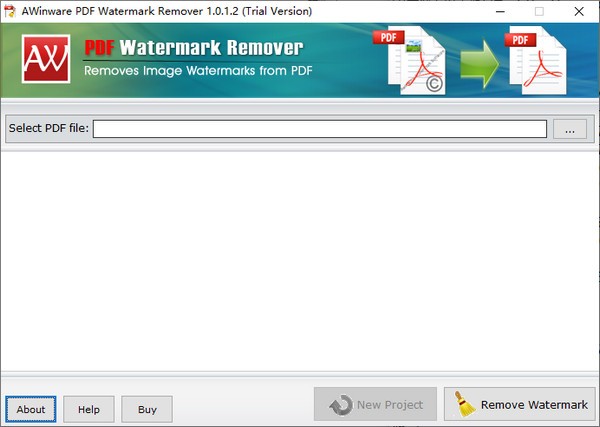 AWinware PDF Watermark Remove(PDF去水印工具)