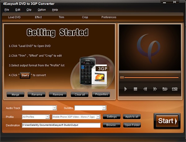 4Easysoft DVD to 3GP Converter(视频转换工具)