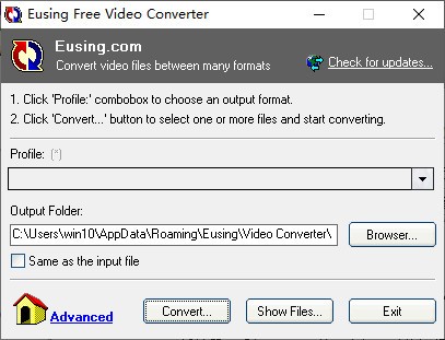 Eusing Free Video Converter(视频转换器)