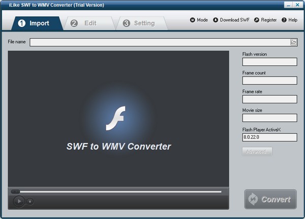 iLike SWF to WMV Converter(SWF转WMV工具)