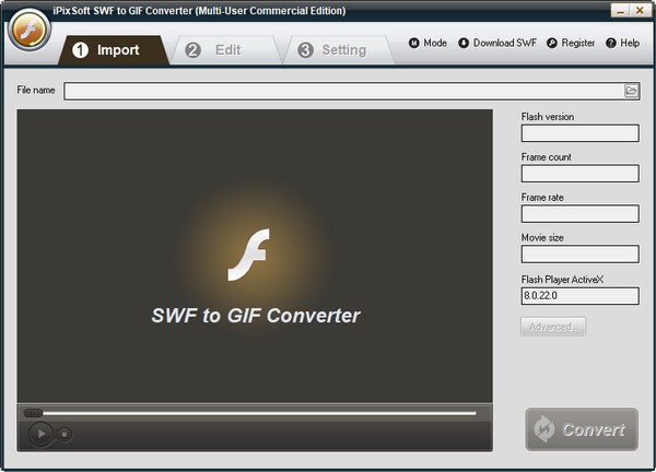  iPixSoft SWF to GIF Converter(SWF到GIF转换器)