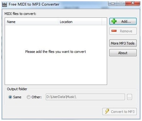 Free MIDI to MP3 Converter(音频格式转换工具)