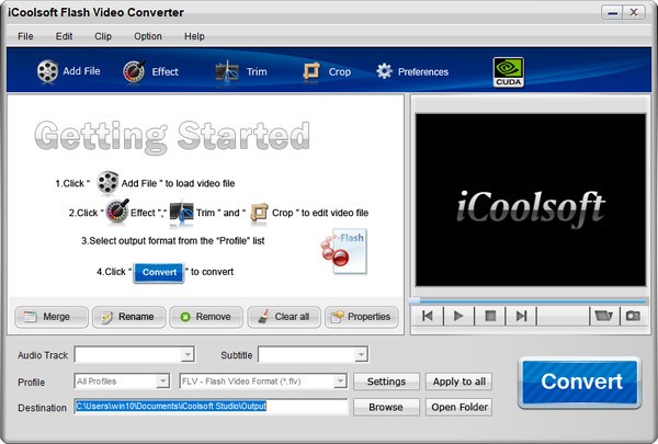 iCoolsoft Flash Video Converter(视频转换器)