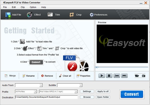 4Easysoft FLV to Video Converter(视频转换软件)