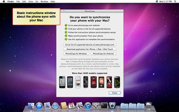 PhoneCopy Desktop for Mac
