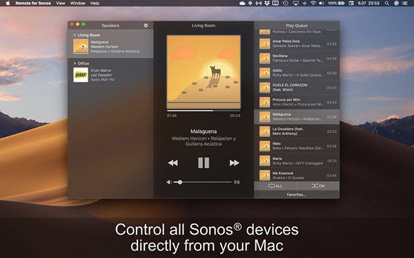 Remote for Sonos for Mac
