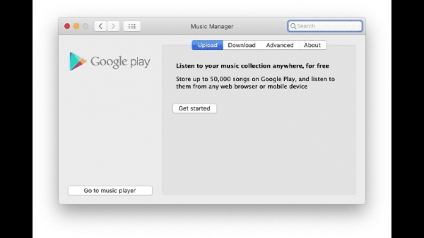 Google Music Manager Mac版