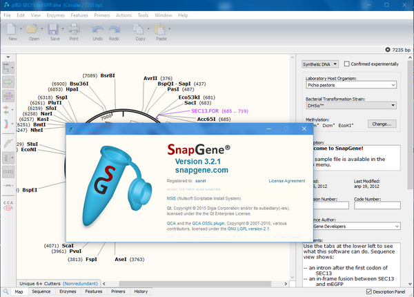 GSL Biotech SnapGene(分子生物学软件)