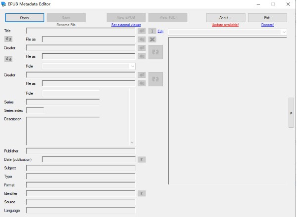 EPub Metadata Editor