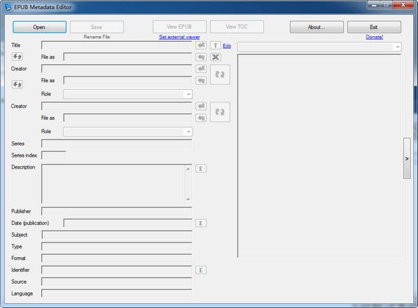 EPub Metadata Editor(epub信息编辑工具)