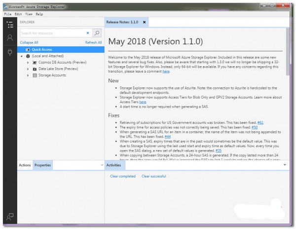 Azure Storage Explorer(Azure存储资源管理器)