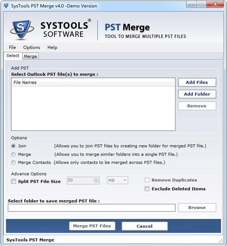 SysTools PST Merge(PST文件合并工具)