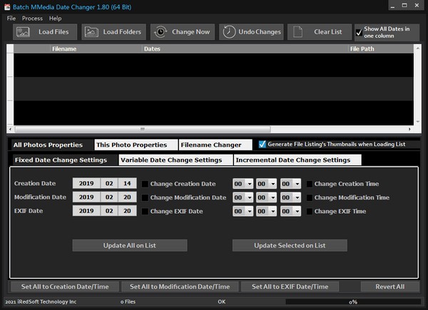 Batch MMedia Date Changer(媒体文件日期转换工具)