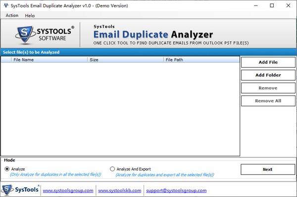 SysTools Email Duplicate Analyzer(重复邮件清理工具)