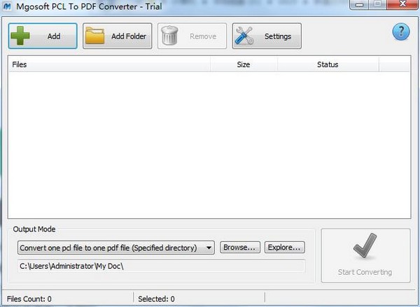 Mgosoft PCL To PDF Converter(PCL转PDF工具)