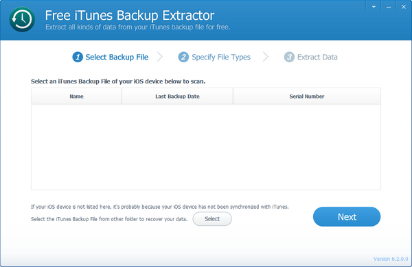 Free iTunes Backup Extractor(iTunes数据提取器)