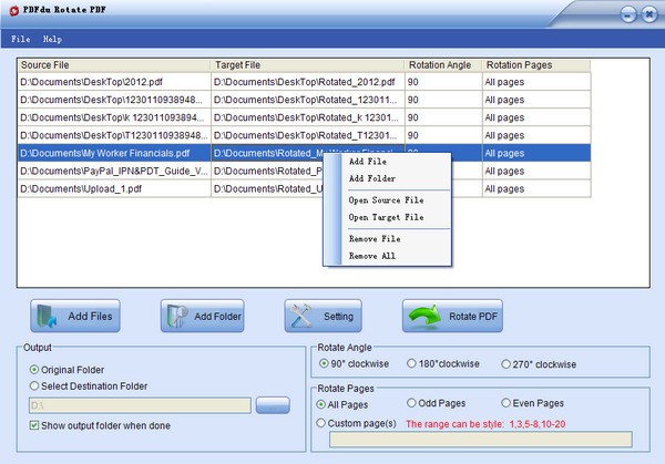 PDFdu Rotate PDF(PDF旋转软件)