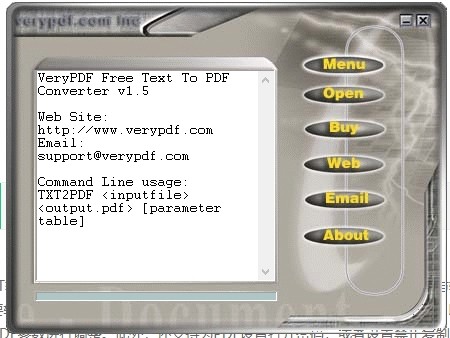 VeryPDF Free Text to PDF Converter(文件转换工具)