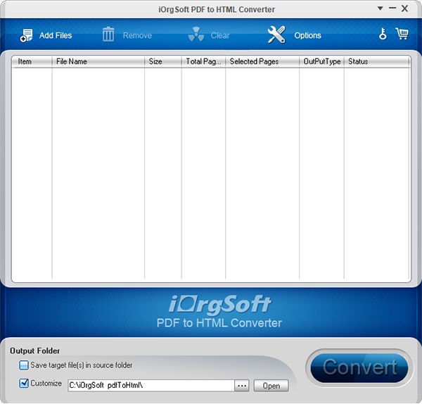 iOrgsoft PDF to HTML Converter(PDF文件格式转换工具)