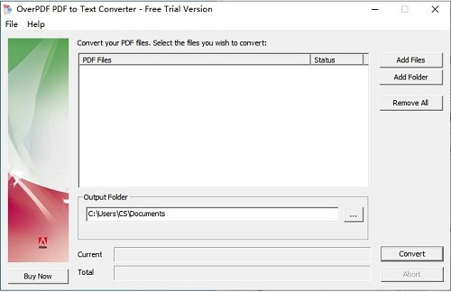 OverPDF PDF to Text Converter(PDF转TXT转换器)