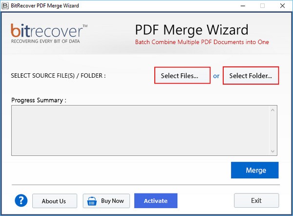 BitRecover PDF Merge Wizard(PDF合并工具)