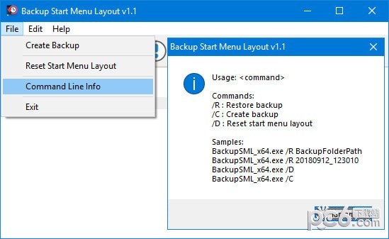 Backup Start Menu Layout(Win10备份开始菜单布局)