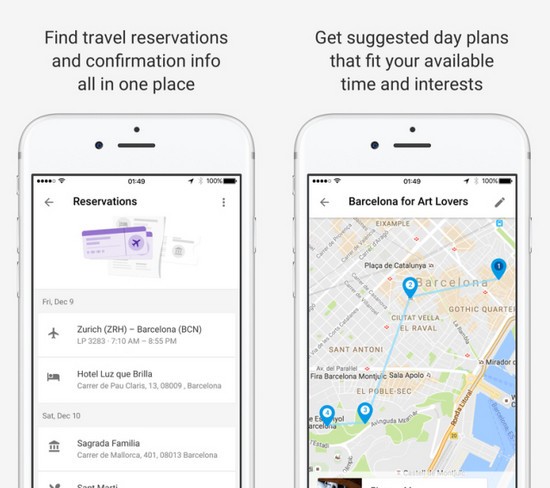 Google Trips app