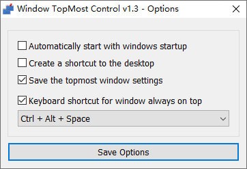 Window TopMost Control(窗口置顶软件)